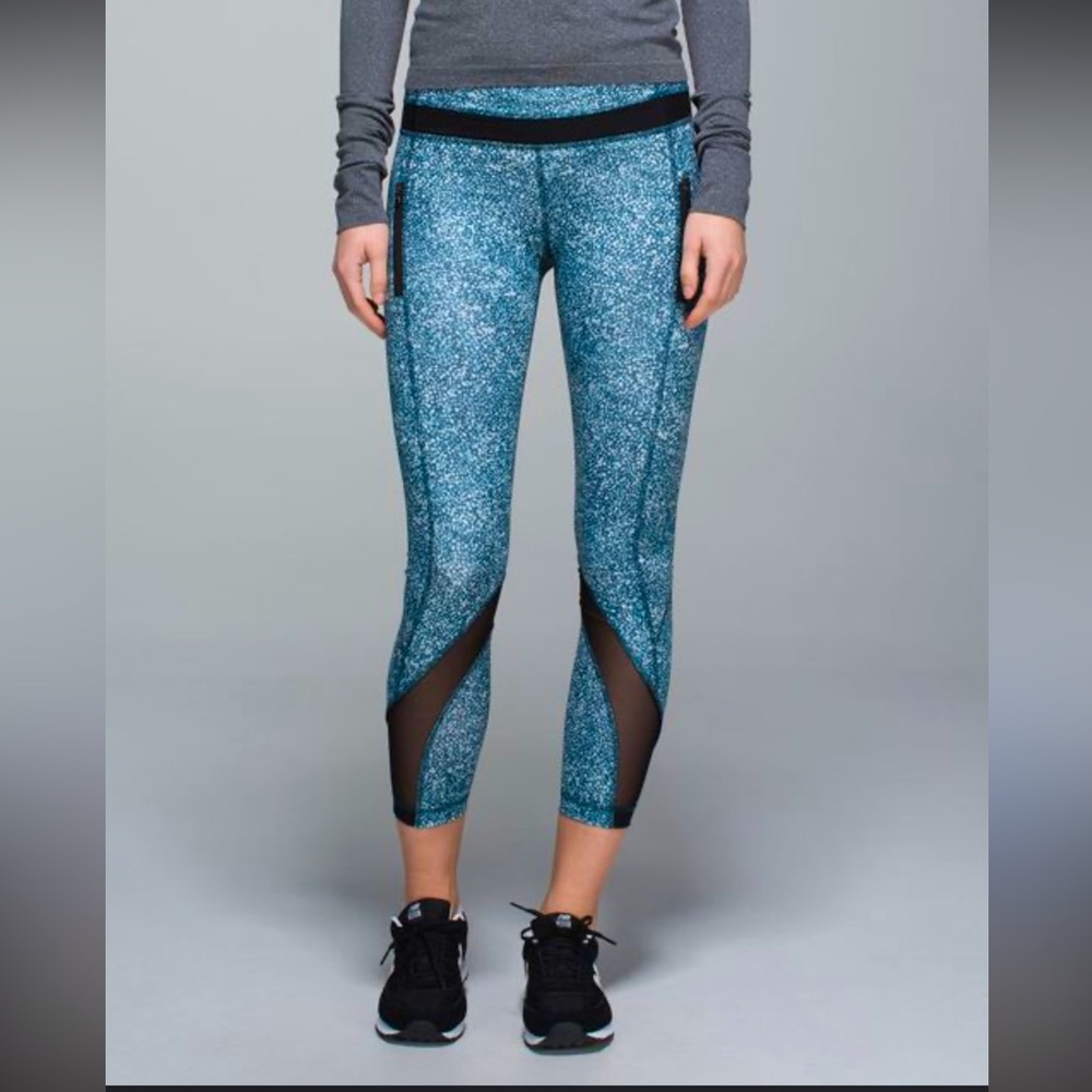 Lululemon Inspire Tight II Pebble Lake Parfait Luxtreme Leggings Sz:6 Gym Yoga